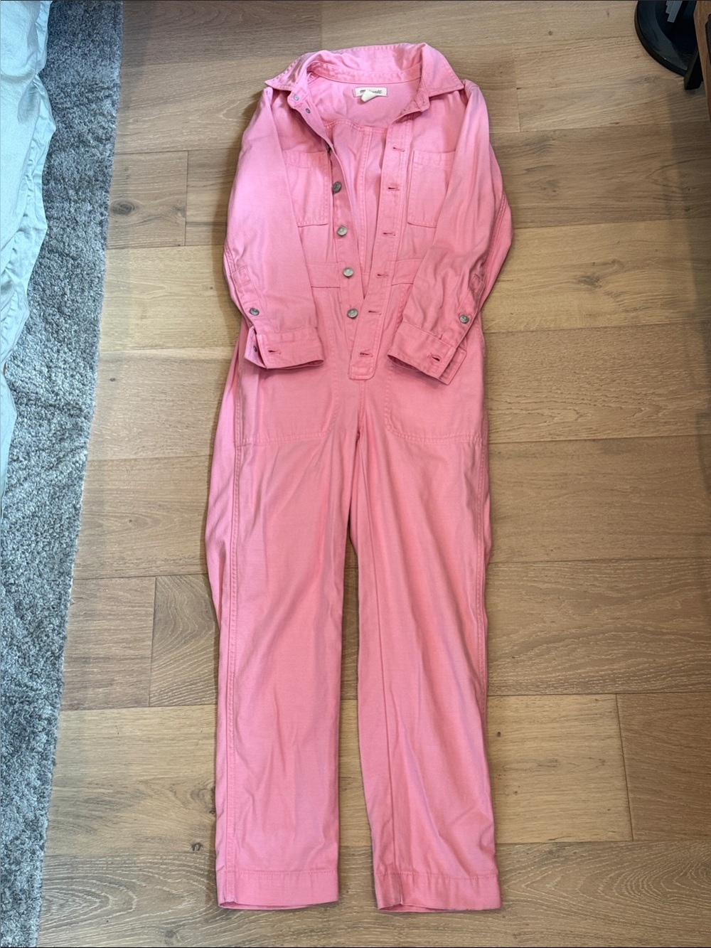 Madewell Pink Utility Jumpsuit